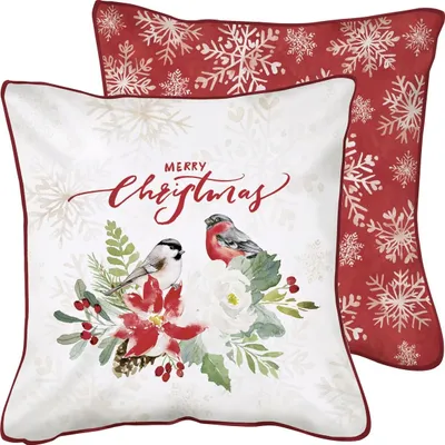 Produktbild von Kissen 40x40 cm " Merry Christmas, rot " von ihr - Weihnachten Weihnachtsdekoration