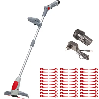 Productafbeelding van IKRA accu-grastrimmer IART 1224 | 12 V | snijbreedte 24 cm | nylonmes-systeem | incl. 60 reservemessen | incl. accu en oplader