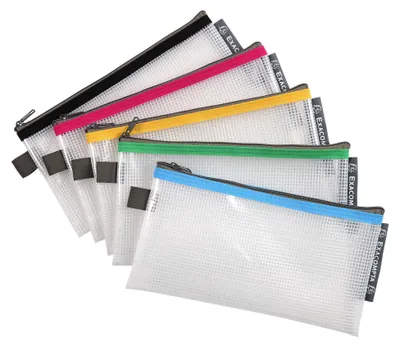 Image de Exacompta Pochette EVA avec fermeture éclair flexible transparente PP DL-10x21cm
