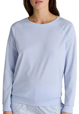 Productafbeelding van CALIDA Favorieten, lang袖shirt voor dames, kleur Harmony Blue, maat 52-54