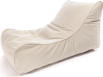 Produktbild von Ecopuf, Master, Sitzsack Pouf, Sack Poufsessel Pufsack Kinder, Erwachene, Cremeweiß, 115x65x60cm
