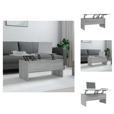 Obrázek produktu pro vidaXL Konferenční stolek šedý Sonoma 102x50,5x46,5 cm materiál na bázi dřeva - Konferenční stolky