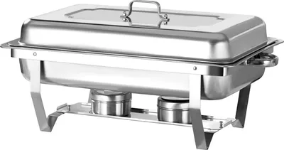 Image de Réchauffeur de buffet Chafing Dish - 1/2 GN - lot de 1 - acier inoxydable 316 - revêtement titane - 38 cm - vert