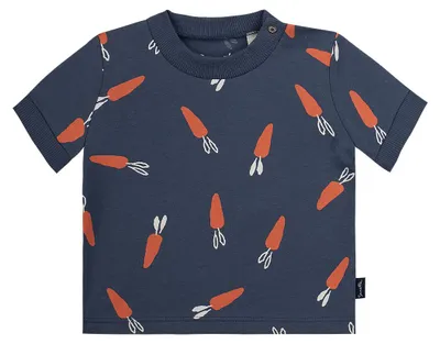 Produktbild von Sanetta Kidswear Jungen T-Shirt dunkelblau Karotte 62