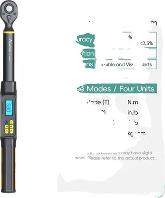 Obrázek produktu pro Digitální momentový klíč, přesnost ±2 %, podsvícený LED displej, 6,8-135 N.m