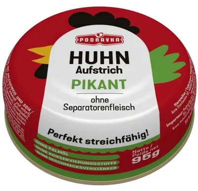 Produktbild von Podravka Brotaufstrich aus Hühnerfleisch pikant 95g