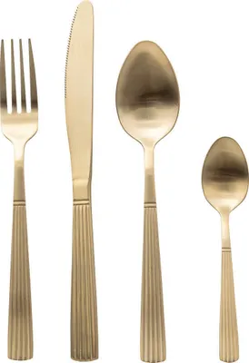 Produktbild von Besteck-Set für 6 Personen TAMARA, golden, 24-teilig
