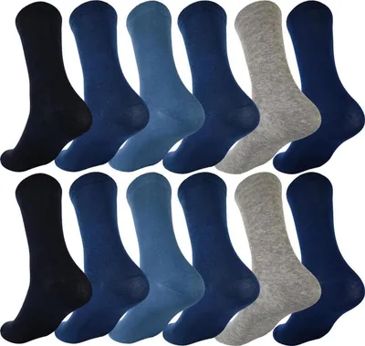 Produktbild von 12 Paar Herren Damen Socken Basic Freizeit Anzug Business; Modell 1/31-34