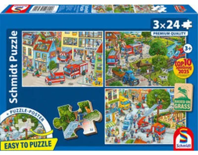 Image de Schmidt Spiele 56580, 24 pièces, Ville, 3 ans/ans