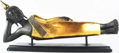 Produktbild von Fine Asianliving Buddha Statue Liegende Dekoration Gold B56xT14xH29cm