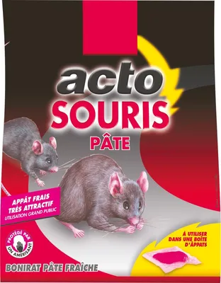 Image de Pâte Appât Souris Acto élimination Rapide Des Souris - Acto