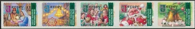 Produktbild von Briefmarken GB - Jersey 2003 Mi 1002III-1006III Fünferstreifen (kompl.Ausg.) postfrisch Weihnachten
