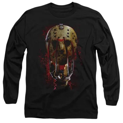 Produktbild von Freddy Vs Jason - T-Shirt für Herren/Damen Uni, Langärmlig TV38877 (XL) (Schwarz)