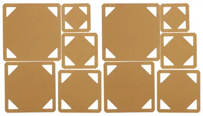 Produktbild von 10 Acryl-Schablonen für Quilts, Patchwork und DIY-Projekte