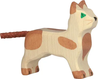 Obrázok produktu pre HOLZTIGER drevená mačka - stojaca, malá
