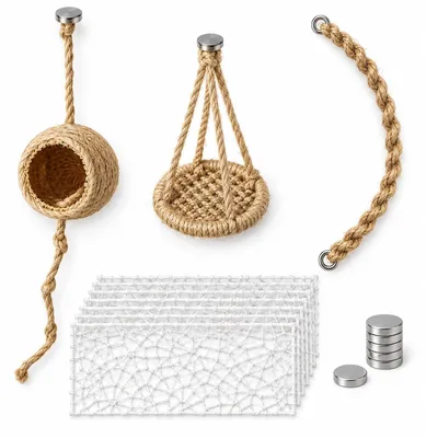 Productafbeelding van 15 stuks springspin accessoires voor terrariumdecoratie