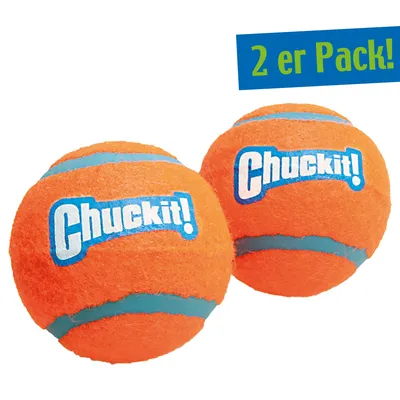 Immagine prodotto di Chuckit! TENNIS BALL set di 2 palline da tennis per cani M 2 pezzi 6cm