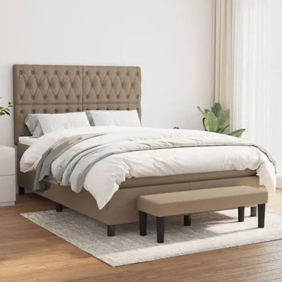 Produktbild von Maison Exclusive - Boxspringbett mit Matratze Taupe 140x200 cm Stoff