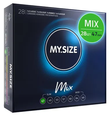 MY.SIZE MY.SIZE Mix: 28 prezerwatyw w 4 ekscytujących wersjach: prez – zdjęcie 1