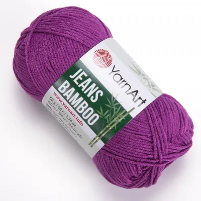 Produktbild von Yarn Art Jeans Bamboo 117 Dark Pink Strickgarn