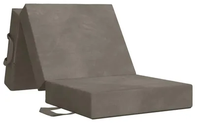 Image de Canapé-lit pliable 75 x 63 x 45 cm Gris clair