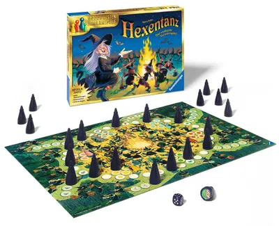 Produktbild von Ravensburger Spiel Hexentanz Brettspiel -Walpurgisnacht am Blocksberg - für 3-6 Spieler