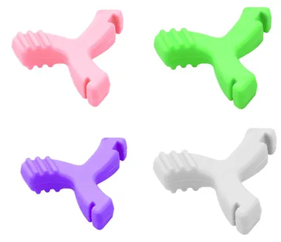Obrázek produktu pro 4 kusy žvýkacích snacků pro rovnátka Invisalign, žvýkací snacky ve tvaru Y pro rovnátka, ortodontické snacky pro Invisalign