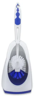 Produktbild von Buemag Toilettenburste - blau-weis - mit Kantenreiniger - 41 cm