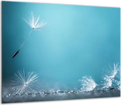 Produktbild von Herdabdeckplatten Glaskeramikkochfeld-Abdeckung Spritzschutz Glas 60x52cm Blume