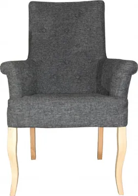 Produktbild von Casa Padrino Luxus Esszimmer Stuhl Grau mit Armlehnen - Barock Möbel
