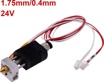 Produktbild von Aibecy 3D tlačiareň celokovový hotend extruder kit s 0,4 mm tryskou 100K termistor chladič drôt 24 V Kompatibilný s tlačiarňou ET4 / ET4 Pro 1,75 mm filament