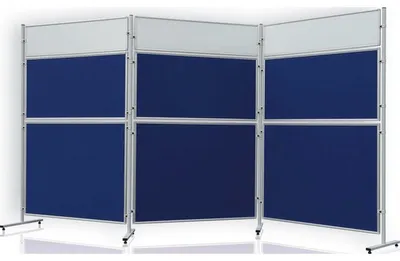 Produktbild von Präsentations-Stellwand 120x120 cm braun/Kork