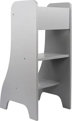 Produktbild von Puckdaddy Entdeckerturm Turmine 43x50x94cm Kinder Hochstand Holz Grau praktischer Küchenhelfer