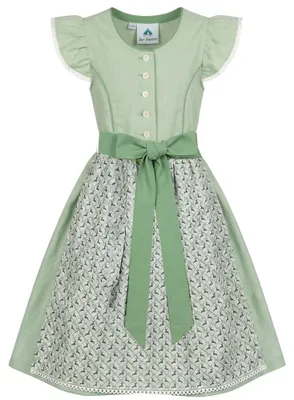 Produktbild von Kinderdirndl 43216 Flügelarm grün 128