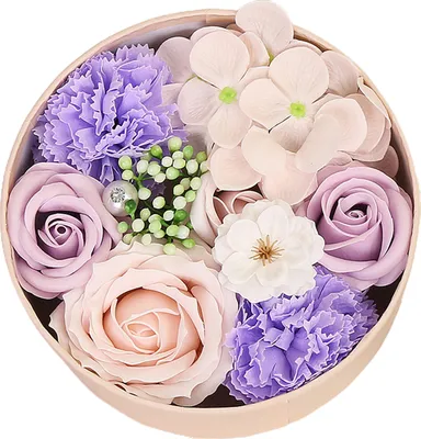 Productafbeelding van Kunstbloemen set, Kunstbloemen doos, Kunstzeepbloemen
