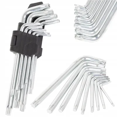 Produktbild von Torx Lang Set 1,5–10 mm kurz lang Sechskantschlüssel Torx Winkelschlüssel Werkzeug Set