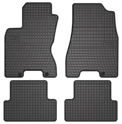 Produktbild von Gummi-Fußmatten für Nissan X-Trail II T31 2007-2014 (SUV) – 4-tlg, Schwarz, passgenau – Wielganizator SolidPRO