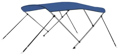Obrázok produktu pre Bimini, kryt na loď – slnečná clona s 3 tyčami – 183 x 180 x 137 cm – vodeodolný, robustný – odolný proti trhlinám – armádna zelená