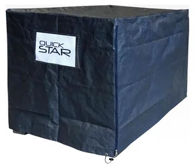 Produktbild von 2 Stück Gitterboxabdeckung 125x85x87cm Grau PE Gewebefolie Schutzhülle