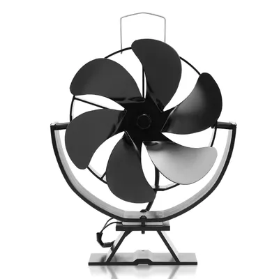 Obrázek produktu pro Jopassy Ventilátor na kamna 6 lopatek Ventilátor na kamna Elektrický ventilátor Ventilátor na kamna bez elektřiny pro krbová kamna na dřevo Kamna s nízkou hlučností
