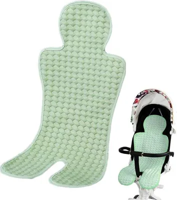 Produktbild von Baby-Wanderrad-Kühlmatte, Multifunktionelles Baby-Kühlmatte für Kinderwagen, Swing-Krabel für Wagen, Wandelwagen-Kühlmatte mit Kissen