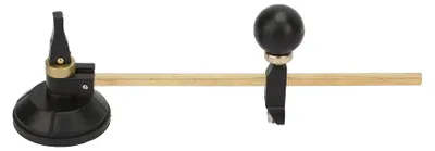Image de Coupe-verre, compas à 6 roues, coupe circulaire avec ventouse, cercle (40 cm)