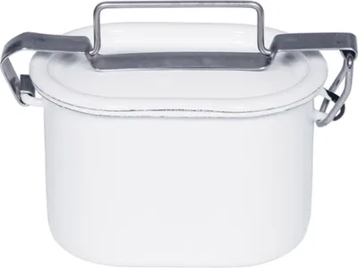 Produktbild von Riess Classic Weiss Dichtungsdose oval Ø 12cm Emaille mit Deckel