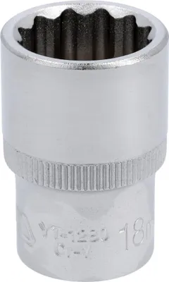 Produktbild von YATO 12-Kant-Steckschlüsseleinsatz 1/2"" kurz 18mm
