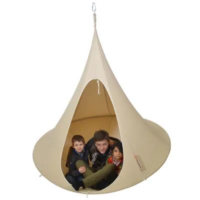 Produktbild von Cacoonworld Hängehöhle "Cacoon", Naturweiß, Double, ø 1,8 m