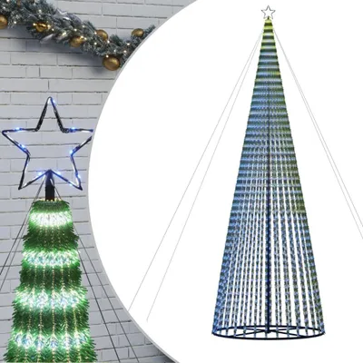 Produktbild von vidaXL LED Weihnachtsbaum 1544 LEDs Blau 500 cm