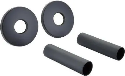 Immagine prodotto di Accessori Sapho - Set di rosette di copertura rotonde, nero opaco CP6135B