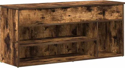 Produktbild von vidaXL Schuhbank Räuchereiche 102x30,5x45 cm Holzwerkstoff