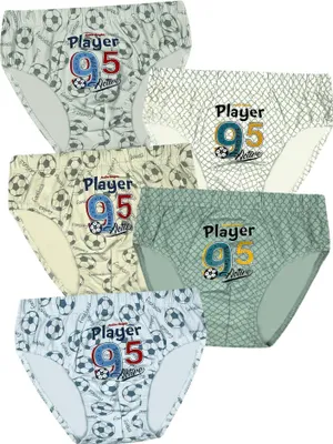 Produktbild von 5 Jungen Slips Baumwolle Unterhosen Unterwäsche - Player