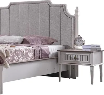 Produktbild von Bett Schminktisch Einrichtung Schlafzimmermöbel Set Spiegel Möbel Nachttische
